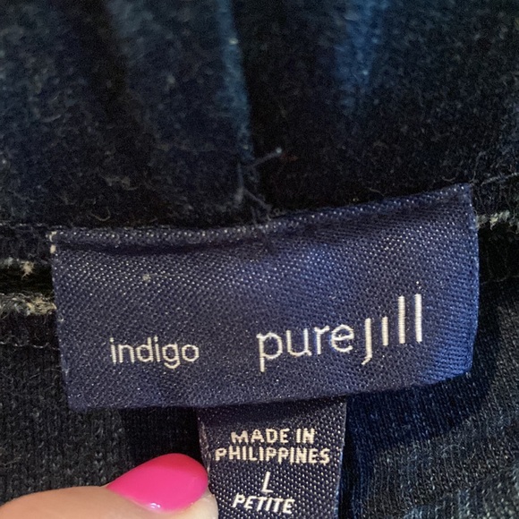 VGUC J.Jill Indigo Capri Pants - Picture 3 of 4